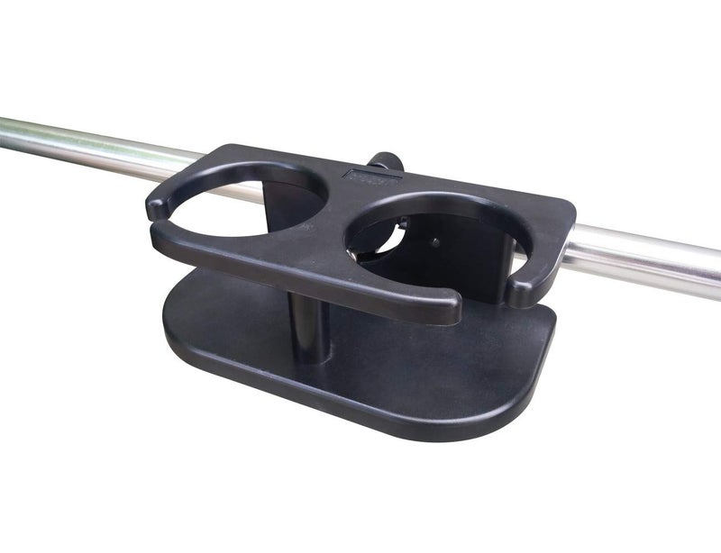 Brocraft Poly Drink Holder for 2 Drinks with Rail Mount Bracket Kit -Black - Image 1